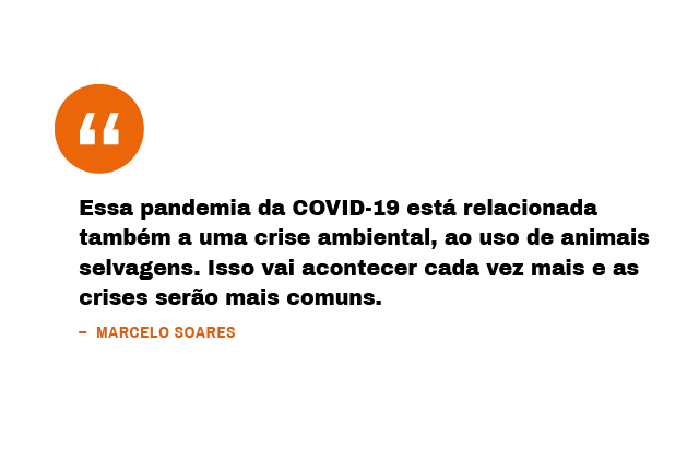 Essa pandemia da Covid-19 esrá relacionada também a uma crise ambiental