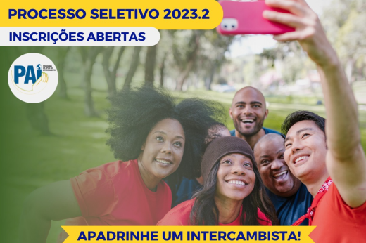 Imagem: Banner do Programa de Apoio ao Intercambista