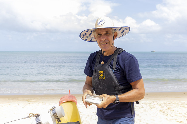 O professor Tommaso Giarrizzo, do Labomar, lidera a pesquisa (Foto: Guilherme Silva/UFC) Imagem: O professor Tommaso Giarrizzo, do Labomar, lidera a pesquisa (Foto: Guilherme Silva/UFC)