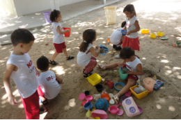 Imagem: Filhos de alunos e servidores da UFC, bem como crianças de comunidades do entorno da Universidade, são público-alvo do NDC (Foto: Divulgação)