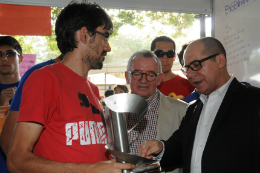 Imagem: O Reitor Jesualdo Farias e o Vice-Reitor Henry Campos visitaram os estandes na sexta-feira (Foto: Arlindo Barreto)