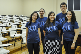 Imagem: Turma que coordena o Curso XII de Maio (Foto: CCSMI/UFC)