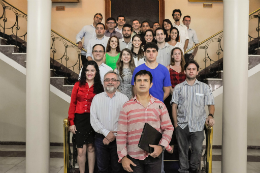 Imagem: Estudantes participam de colação de grau especial na Reitoria (Foto: Rafael Cavalcante)