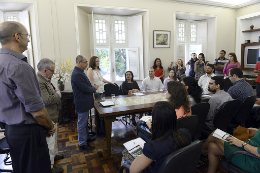 Imagem: Posse dos novos professores aconteceu no Gabinete do Reitor (Foto: Jr. Panela)