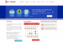 Imagem: Site do "Français sans Frontières" (Imagem: Divulgação)