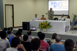 Imagem: Palestra ocorreu durante aula inaugural dos cursos de Mestrado e Doutorado em Ciência da Computação