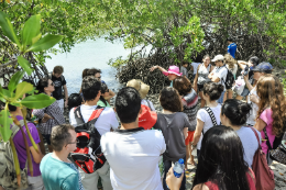 Imagem:Visita ao Centro de Estudos em Aquicultura Costeira (foto:Ribamar Neto)