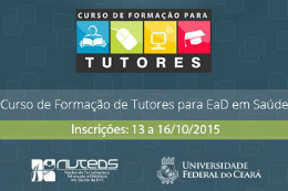 Imagem: Banner do Curso de Formação de Tutores para EaD On-line em Saúde