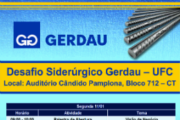 Imagem: Convite do Desafio Siderúrgico Gerdau-UFC (Imagem: Divulgação)