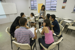 Imagem: Bolsistas de Iniciação Acadêmica participarão, posteriormente, de jornada (Foto: Jr. Panela/UFC)