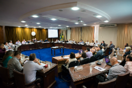 Imagem: Consuni esteve reunido na manhã desta sexta-feira (29) (Foto: Jr. Panela/UFC)