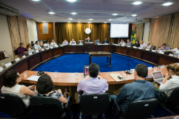 Imagem: Consuni esteve reunido na manhã desta sexta-feira (29) (Foto: Jr. Panela/UFC)