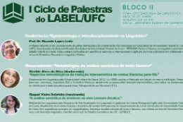 Imagem: Cartaz do segundo bloco do Ciclo de Palestras do Label