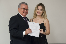 Imagem: O Prof. Henry Campos destacou que os novos servidores terão a oportunidade de trabalhar "em uma das melhores e maiores universidades do País" (Foto: Ribamar Neto)