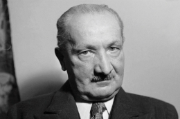 Imagem: Foto do filósofo alemão Martin Heidegger