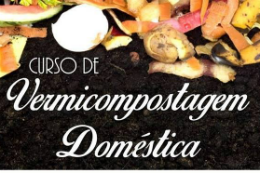 Imagem: Cartaz com informações sobre o curso de vermicompostagem doméstica