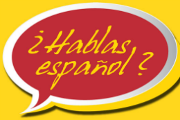 Imagem: Balão com o dizer "Hablas español?"