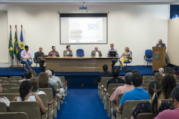 Imagem: Lançamento do SEI aconteceu no auditório da Reitoria (Foto: Ribamar Neto/UFC)