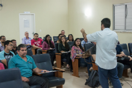 Imagem: Foto dos servidores participando do Curso NR10