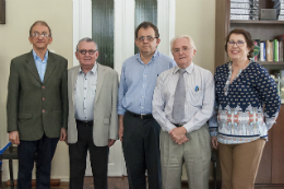 Imagem: Encontro aconteceu no gabinete do Reitor (Foto: Viktor Braga/UFC)