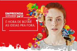 Imagem:   O Empreenda Santander 2K17 incentiva jovens empreendedores e inovadores (Foto: Divulgação/Santander)