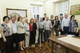 Imagem: O reitor Henry Campos e o prefeito Roberto Cláudio trataram de outras parcerias entre a Prefeitura e a UFC, especialmente no campo cultural (Foto: Ribamar Neto/UFC)