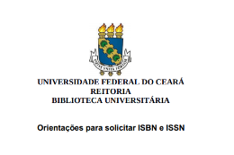 Imagem:  A Biblioteca Universitária elaborou um tutorial com orientações para pedidos do ISBN e do ISSN (Imagem: Divulgação)