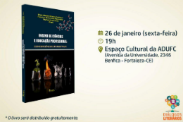 Imagem: Cartaz de lançamento do livro "Ensino de ciências e educação profissional: convergências formativas"