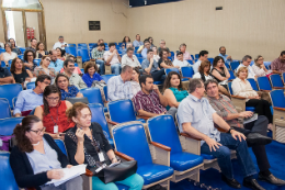 Imagem: Plateia durante lançamento do edital