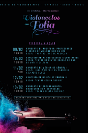 Imagem: Programação de concertos do Festival é gratuita (Imagem: divulgação)