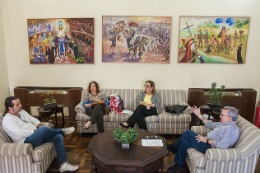 Imagem: Reunião aconteceu na Reitoria, no Campus do Benfica (Foto: Ribamar Neto/UFC)