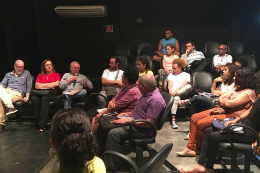 Imagem: A reunião foi sediada no Teatro Marcus Miranda, do Centro Cultural Bom Jardim (Foto: Divulgação/CCBJ)