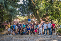 Imagem: Alunos do curso de Português para Estrangeiros participam também de atividades culturais (Foto: divulgação)