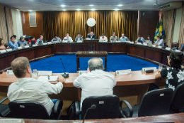 Imagem: 117ª reunião ordinária do Conselho Universitário da UFC ocorreu nesta quinta-feira (26) (Foto: Ribamar Neto/UFC)