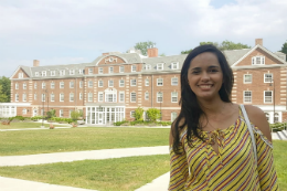 Imagem: Hanna foi uma das 30 pessoas selecionadas para passar 12 dias em um curso de Empreendedorismo na Babson College (Foto: acervo pessoal)