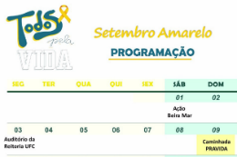 Imagem: Programação do Pravida se estenderá por setembro 