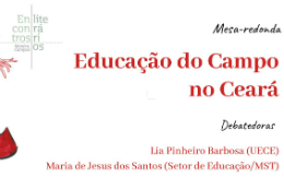 Imagem: Cartaz de divulgação do eento com informações e ilustração de uma mulher carregando uma criança no braço e erguendo uma bandeira