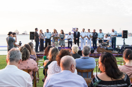 Foto do público presente ao Iate Clube de Fortaleza