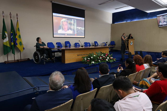 A ministra Cármen Lúcia participou de forma remota e fez uma palestra pautada na crítica social e cultural aos padrões que influenciam a violência contra a mulher (Foto: Viktor Braga/Secom-UFC) A ministra Cármen Lúcia participou de forma remota e fez uma palestra pautada na crítica social e cultural aos padrões que influenciam a violência contra a mulher (Foto: Viktor Braga/Secom-UFC)