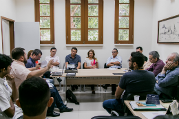 Imagem: A reunião ocorreu na UFC-Infra, no Campus do Pici (Foto: David Motta/UFC)