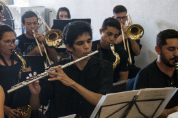 Imagem: O Curso de Música de Sobral tem promovido vários intercâmbios artísticos e acadêmicos (Foto: Ribamar Neto/UFC)