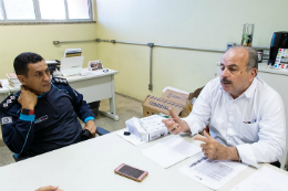 Imagem: foto do capitão Aurélio de Oliveira e do Prof. Ademar Gondim