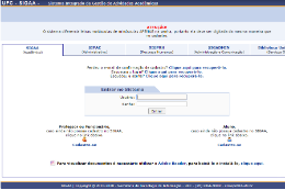 Imagem: Tela inicial do SI3