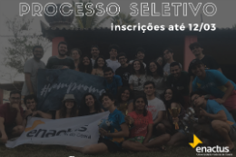 Banner de inscrição do Time Enactus