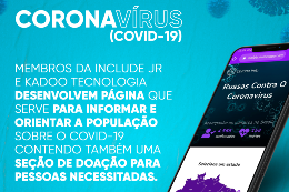 Imagem: Arte de divulgação do site Info Corona