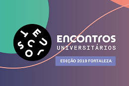 Imagem: arte com logo dos encontros universitários