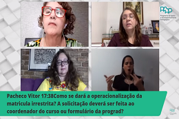 Imagem: Tela do webinário