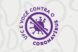 Logo "UFC e você contra o coronavírus"