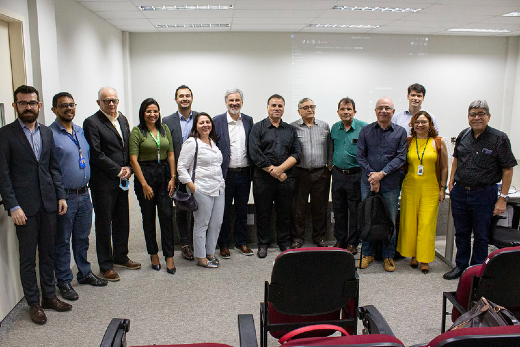 Imagem: No evento, professores das Engenharias Química, Mecânica e Elétrica apresentaram as pesquisas em andamento na UFC e projetos na temática do hidrogênio verde