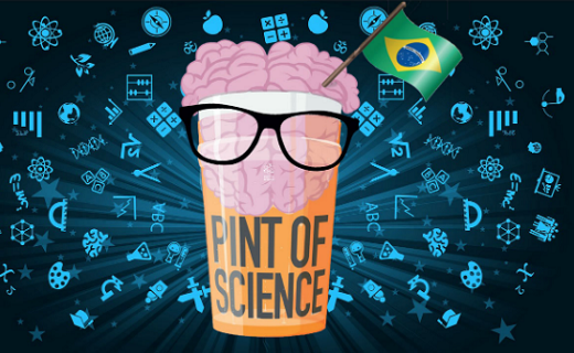 Imagem: O Pint of Science objetiva apresentar pesquisas recentes e aproximar as pessoas da ciência em conversas descontraídas (Imagem: Divulgação)